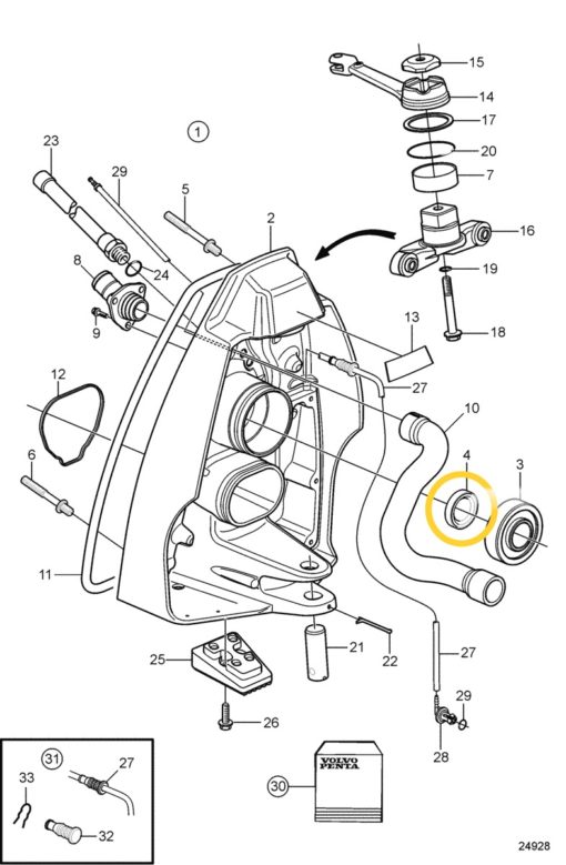 REC3883257 - Joint spi de bol SX-A Volvo 3883257