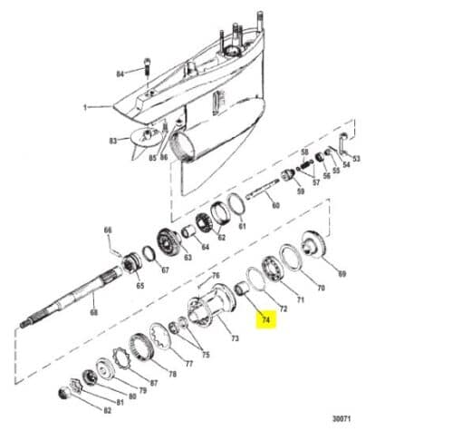 Roulement embase diamètre 31mm Mercruiser 387247 Référence d’origine (OEM): Mercruiser: 30-30956 30-30956T 30956T 31-30956 31-30956T 31-42647A1 31-F523058 42647A1